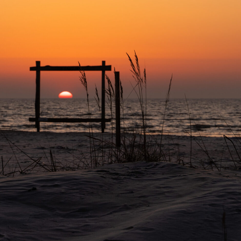 Saullēkts pie jūras